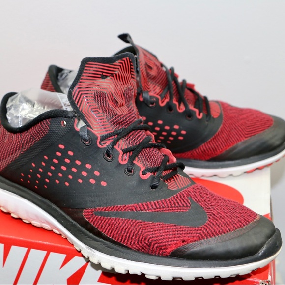 Nike Free Hyperfeel TR Red Black Running Training Shoes Men’s Size 8.5 - Picture 3 of 7